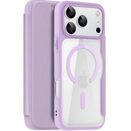 Dux Ducis tok iPhone 17 Pro Max, Skin X Pro, pánttal, MagSafe-hoz, lila