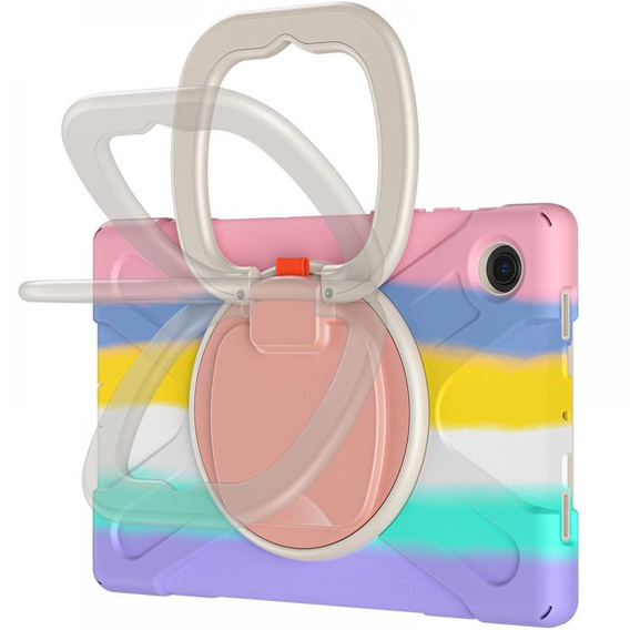 Gyerek tok Samsung Galaxy tab A8 10.5 SM-X200 SM-X205, páncélozott, pánttal, kék
