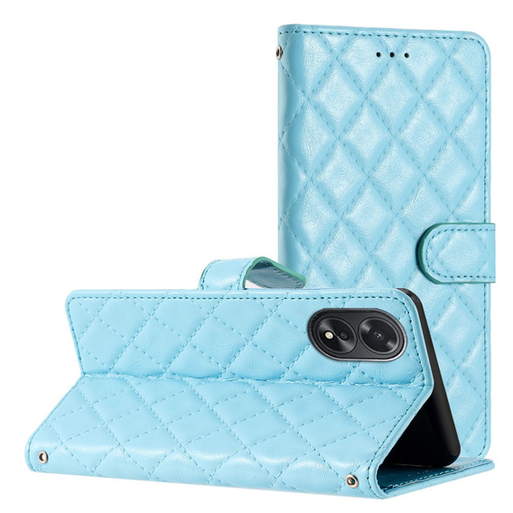 Pattintható tok a Oppo A38 4G / Oppo A18 4G, Wallet, BINFEN COLOR, kék