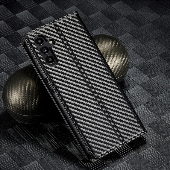 LC.IMEEKE pántos tok Samsung Galaxy A17 5G, szénszálas, fekete