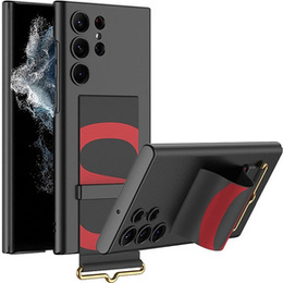 Telefontok a Samsung Galaxy S23 Ultra, GKK Strap Case, fekete