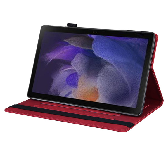 Tok Samsung Galaxy Tab A9+, Classic, tolltartóval, piros