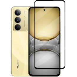 3D edzett üveg Realme 14X / Realme C75 készülékhez, fekete keret