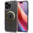 MagSafe Spigen tok iPhone 16 Pro, Ultra Hybrid, átlátszó / zöld + 9H edzett üveg