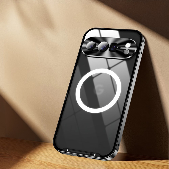 Kameravédő tok Google Pixel 9 Pro, CamShield MagSafe, fekete