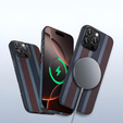 Tok IPhone 16 Pro, Aramid Fiber Slim Case, MagSafe, kék / piros