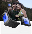 Páncélozott tok Samsung Galaxy Z Flip7 FE / Z Flip6 készülékhez, Dexnor Clip Holder, fekete