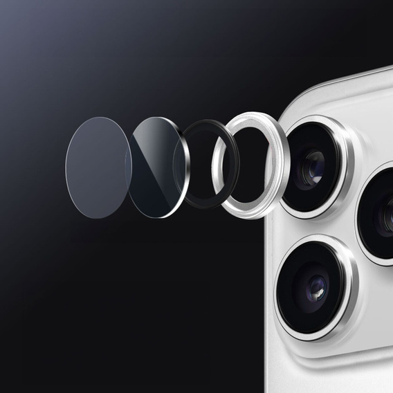 2x ERBORD OPTIK Pro kameraüveg iPhone 17 Pro / 17 Pro Max készülékhez