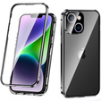 Tok iPhone 14 Plus, Magnetic Dual Glass, fekete