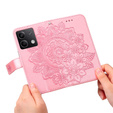 Pattintható tok a Xiaomi Redmi Note 13 5G, Mandala, rózsaszín rose gold