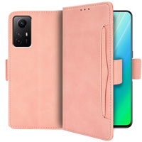 Pattintható tok a Xiaomi Redmi Note 12S, Card Slot, rózsaszín