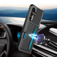 Tok Samsung Galaxy A55 5G, Card Holder Kickstand, fekete