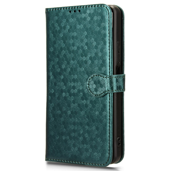 Flap tok Oppo Reno 12FS / 12F, Wallet Rhombus, zöld