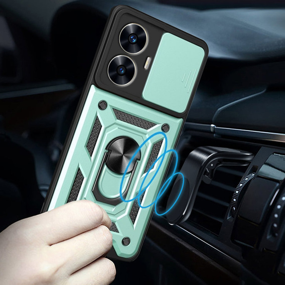 Telefontok a Realme C55, CamShield Slide, zöld