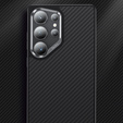 BENKS Kevlar tok Samsung Galaxy S25, MagSafe, Carbon Fiber, fekete
