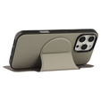 X-LEVEL tok iPhone 16 Pro Max készülékhez, Magnetic Card Holder, szürke