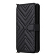 Tok patenttal a Oppo Reno 13F 5G-hez, Crossbody Leather Wallet, fekete