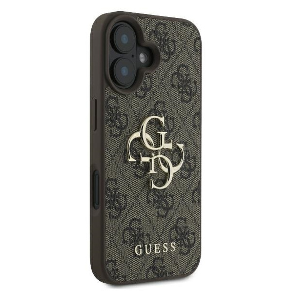 GUESS 4G Nagy fém logós tok iPhone 16-hoz