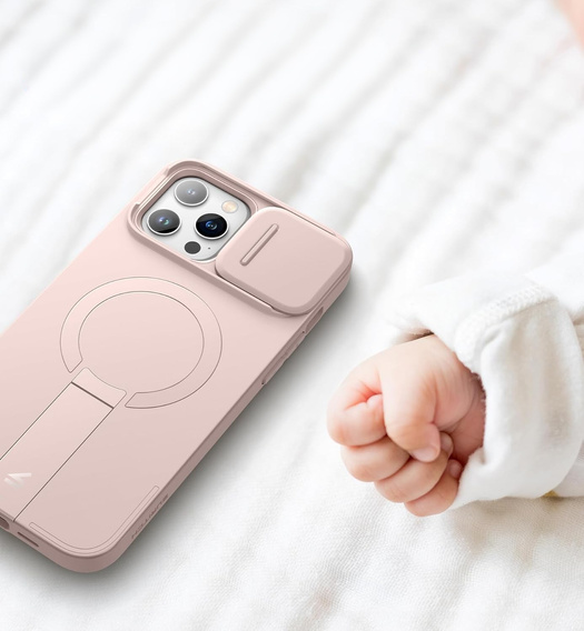 Tok iPhone 13 Pro Max/12 Pro Max Suritch Shockproof készülékhez, Suritch Shockproof, MagSafe, rózsaszín