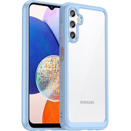 Telefontok a Samsung Galaxy A14 4G/5G, Fusion Hybrid, átlátszó / kék