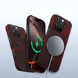 Tok iPhone 16 Pro Max hoz, Aramid Fiber MagSafe, piros