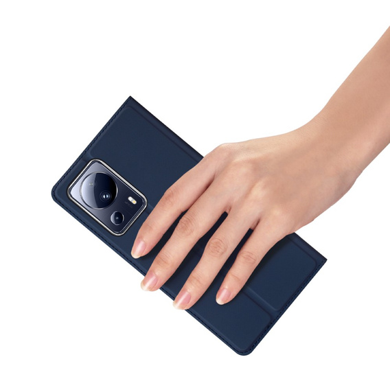 Dux Ducis Telefontok a Xiaomi 13 Lite, Skinpro, sötétkék