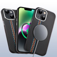 Tok iPhone 14, Carbon Fiber MagSafe, fekete
