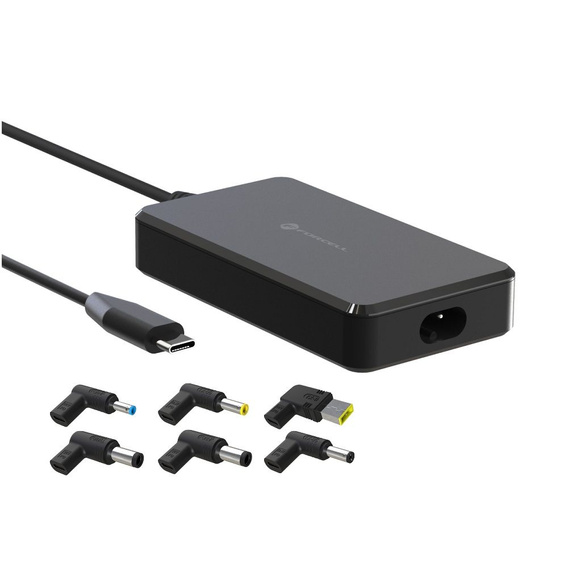 Forcell E856 USB-C 90W univerzális laptop tápegység cserélhető csatlakozókkal