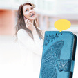 Pattintható tok a Realme 12, Butterfly, kék