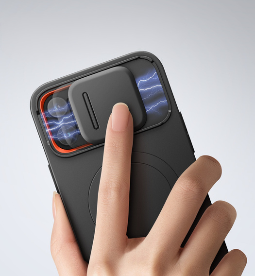 Tok iPhone 12 Pro Max / 13 Pro Max készülékhez, Suritch Shockproof, MagSafe, fekete