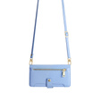 Pattintható tok a Honor Magic5 Lite, Wallet Zipper Pocket, kék