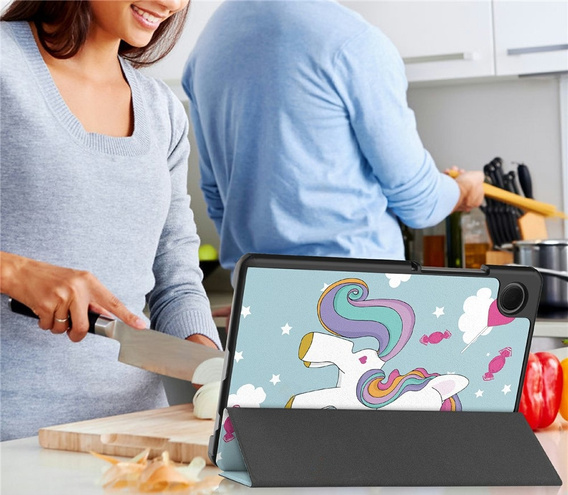 Smartcase nyomtatott mintával Samsung Galaxy Tab A11/A9 készülékekhez