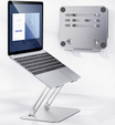 Laptop állvány acélból 17" méretig, ERBORD P89, szürke