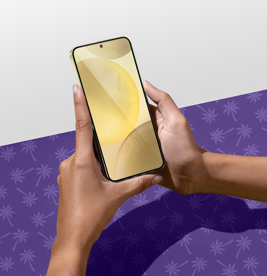 Shy Palm Privacy edzett üveg Samsung Galaxy S24+ Plus-hez