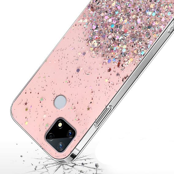Telefontok a Realme 7i, Glittery, rózsaszín