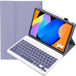 Bluetooth billentyűzet tok Lenovo Idea Tab 11" 2025 TB336FU TB336ZU TB336ZU, lila