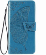 Pattintható tok a Infinix Hot 50 4G, Butterfly, kék