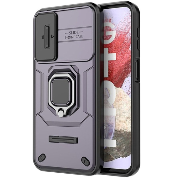 Telefontok a Samsung Galaxy M34, KickStand Camera Lens, lila