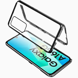 Tok Samsung Galaxy A16, Magnetic Dual Glass, fekete