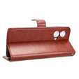 Pattintható tok a Motorola Moto G85, Crazy Horse Wallet, barna