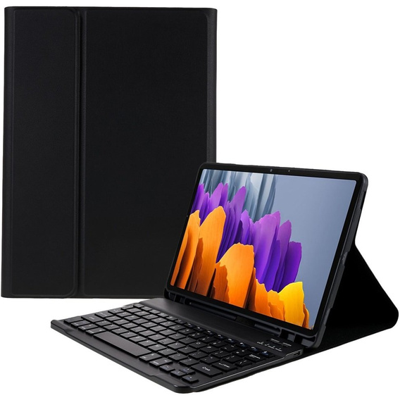 Tok + billentyűzet Samsung Galaxy Tab S7 T870/T875 / S8, Pen Slot, fekete