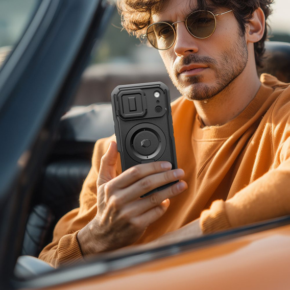 Tech-Protect tok iPhone 17 Pro Max készülékhez, Kevlar MagSafe+, fekete