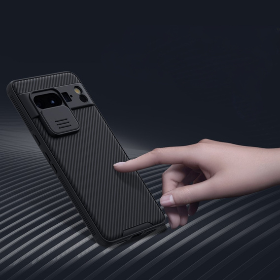 Tok Google Pixel 8 Pro, páncélozott Nillkin, CamShield Pro, fekete