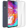 2x edzett üveg a Samsung Galaxy A70, ERBORD 9H Hard Glass a képernyőn