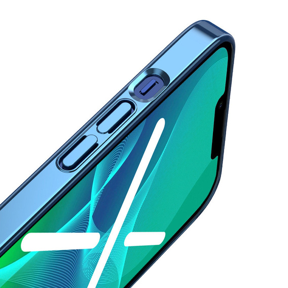 Telefontok a iPhone 13, ERBORD Hybrid MagSafe Case, kék