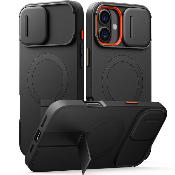 Tok iPhone 12 / 12 Pro készülékhez, Suritch Shockproof, MagSafe, fekete