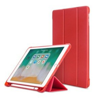 Tok iPad 9.7 2018 / 2017/ Air / Air 2, Smartcase tolltartóval, piros