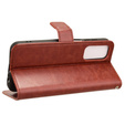 Pattintható tok a Samsung Galaxy M15 5G, Crazy Horse Wallet, barna