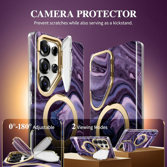 Robusztus tok Samsung Galaxy S25 Ultra készülékhez – Tongate MECH sorozatú klip, fekete
