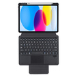 Billentyűzet tok iPad 11" 2025 A16 (11 gen.) / iPad 10.9" 2022 (10 gen.), Rotary 360° Leather, fekete